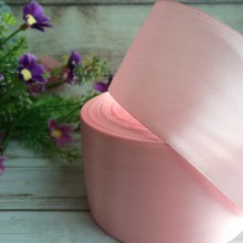 Атлас 5 см, світло-рожевий, рулон 33 м