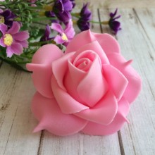 Бутон троянди, 6,5 см, яскраво-рожевий