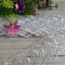 Мереживо яблучко, 4,5 см, біле, метр