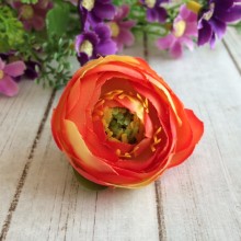 Бутон ранункулюса, 4-5 см, оранжево-жовтий, шт.