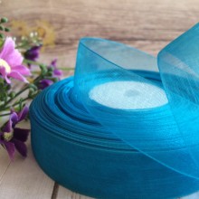 Органза 2 см, бірюзовий, метр