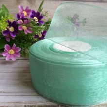 Органза 4 см, м'ятний, метр