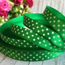 Атлас 0,9 см горох зелений рулон 45 м