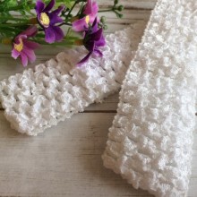 Пов'язка ажурна щільна, 4 см, біла (упаковка 12 шт.)