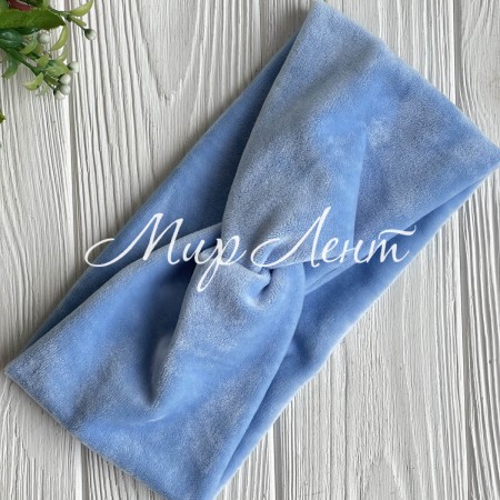 Повязка спорт велюр, 12 см, блакитний, шт.