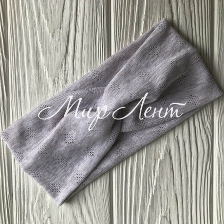 Пов'язка дитяча в дірочку, 8 см, меланж бежевий, шт.