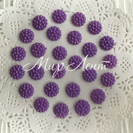 Серединка-хризантемка, 10 мм, темно-бузковий, шт.