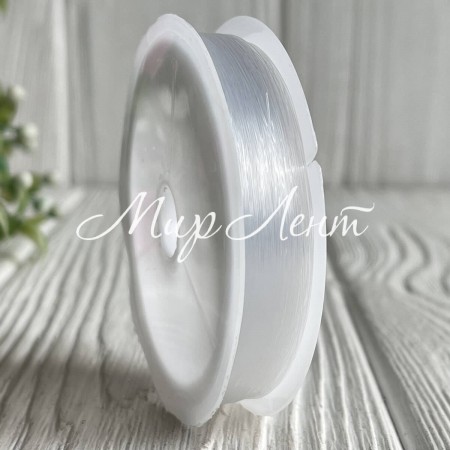 Силіконова нитка, 0,25 мм, прозора, рулон 10 м