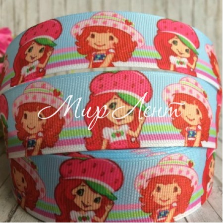 Репс 2,5 см, Шарлотта Суниця, блакитний, 1 м