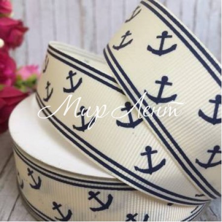 Репс 2,5 см, якір, молочний