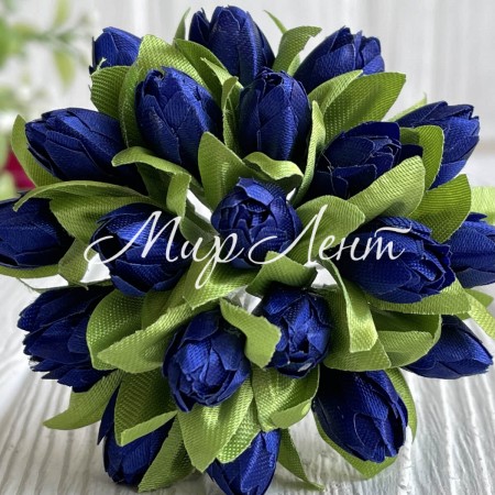 Пролісок, 2 см, темно-синій, пучок з 20 квіточок