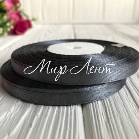 Атлас 0,6 см, графітовий, рулон 33 м