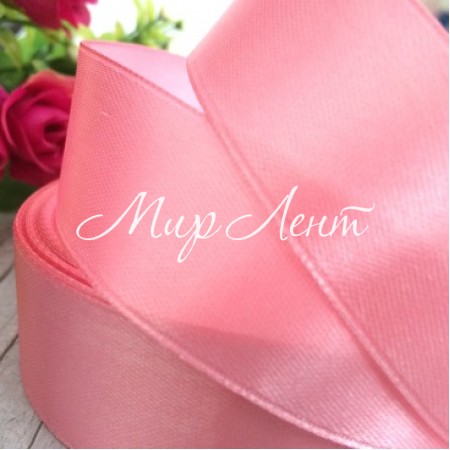 Атлас 2,5 см, пудровий, метр