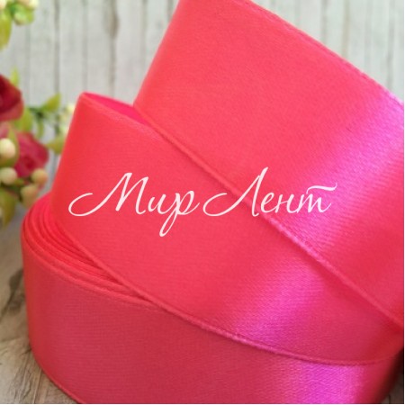 Атлас 2 см, світло-малиновий, метр
