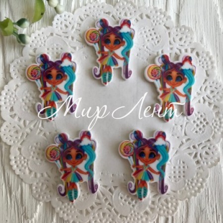 Кабошон Hairdorables, 3,5 см, с леденцом, шт.