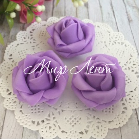 Бутон троянди, 4 см, фіолетовий, 1 шт.