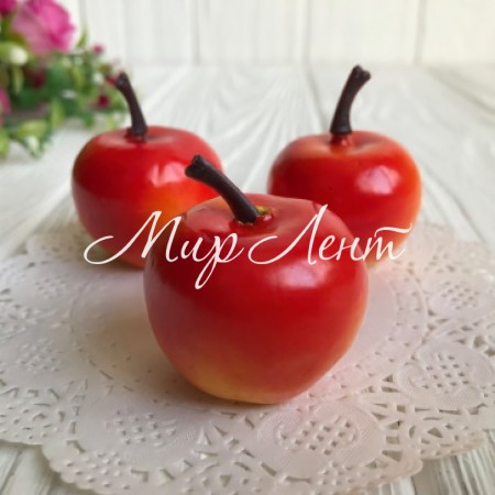 Яблучко середнє, 3,5 см, жовто-червоне, шт.