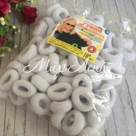 Гумка Калуш (маленька), 2 см, біла, упаковка 100 шт.