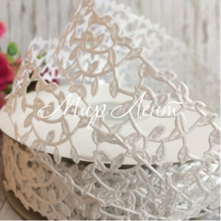 Кружевная лента Лавель, 3 см, белый