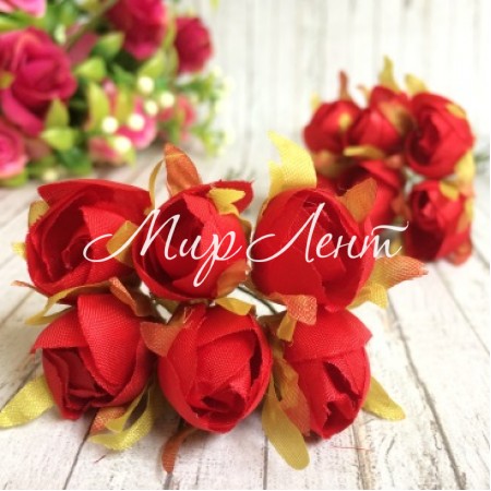 Тюльпан, 2 см, червоний, пучок