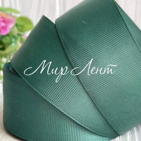 Репс 4 см, изумрудно-зеленый, метр