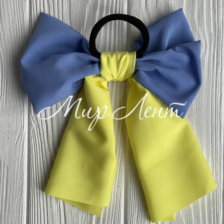 Гумка софт з бантом Ukraine, 12 см, блакитно-жовтий, шт.