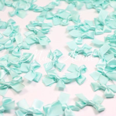 Бантік атласний блакитний, 3 см, шт.