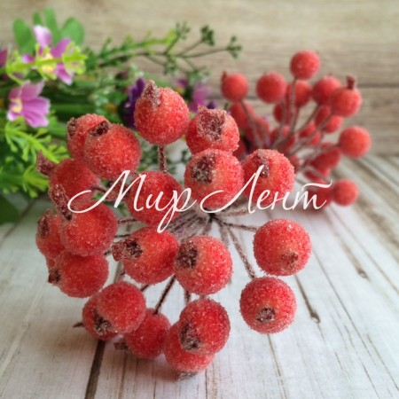 Ягідки в цукрі, 11 мм, оранжеві