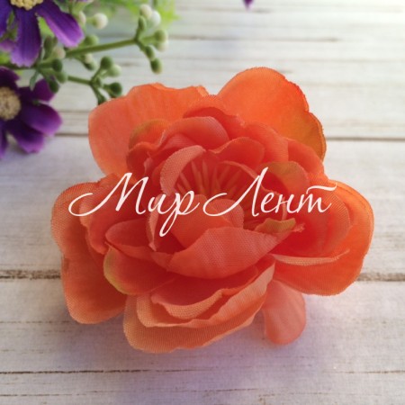 Бутон камелії, 4,5 см, оранжевий, шт.