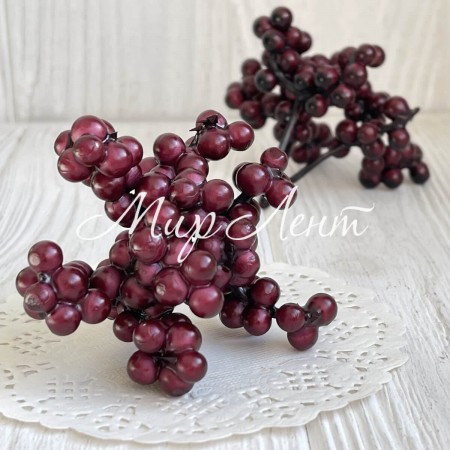 Гілочка горобини, 6х8 см, бордовий, шт.