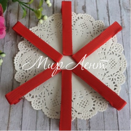 Крокодил в репсе, 5,5 см, красный, шт.