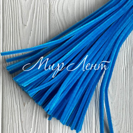 Синельний дріт простий, 30 см, світло-синій, 100 шт.