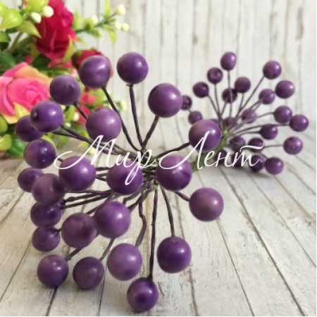 Калина глянсова, 8 мм, фіолетова, шт.